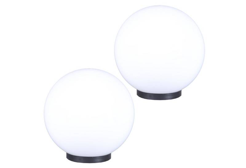 Home4Living Kugelleuchte Kugellampe Außenleuchte 2er Set 20/20cm weiß E27 Außenlampe, ohne Leuchtmittel, Dekorativ von Home4Living