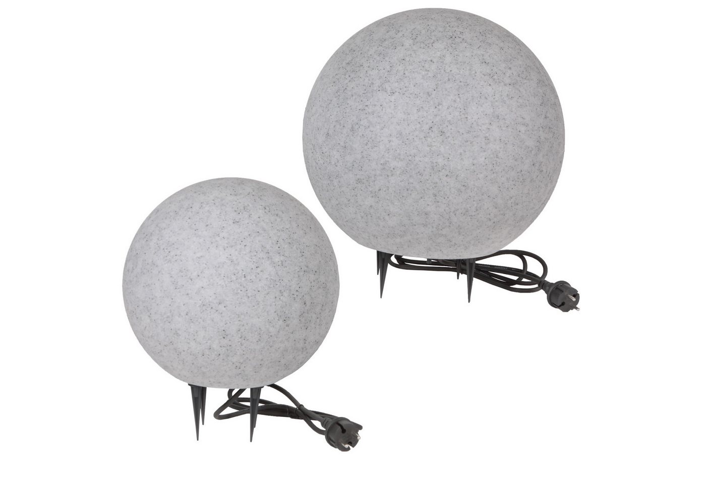 Home4Living Kugelleuchte Kugellampe Gartenlampe Außenleuchte Granit-Optik 2er Set, ohne Leuchtmittel, Dekorativ Home4Living Kugelleuchte Kugellampe Gartenlampe Außenleuchte Granit-Optik 2er Set, ohne Leuchtmittel, Dekorativ von Home4Living