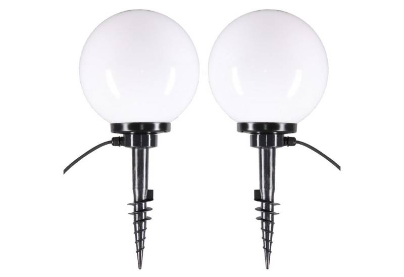 Home4Living Kugelleuchte Kugellampen Garten Lampe 2er Set Ø25cm Erdspieß Außenleuchte, ohne Leuchtmittel, Dekorativ von Home4Living