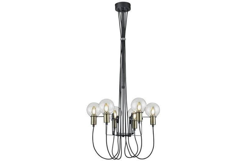 Home4Living LED Deckenleuchte Krone Deckenlampe modern 6xE14 Wohnzimmerlampe schwarz, ohne Leuchtmittel, Dekorativ von Home4Living