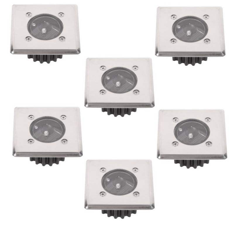 Home4Living LED Solarleuchte Bodeneinbaustrahler Sets eckig Solarleuchten Außenleuchte, Dämmerungssensor, inkl. LED, Solarbetrieb, Dämmerungssensor, trittfest von Home4Living