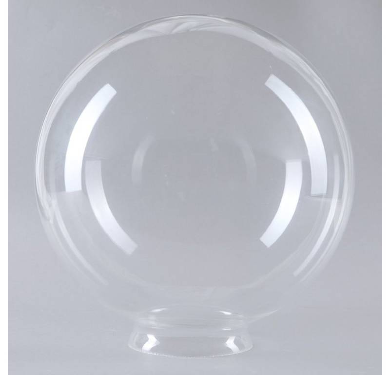 Home4Living Lampenschirm Kugelglas Lampenglas Ø 250mm Ersatzglas Glasschirm Glaskugel, Klarglas, Kugelglas mit Kragenrand von Home4Living