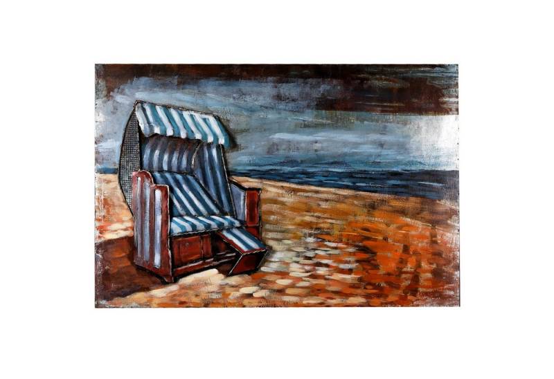 Home4Living Metallbild Wandbild 3D Metallbild 120x80cm Relief Unikat handgefertigt, Strandidylle, 3D Effekt Home4Living Metallbild Wandbild 3D Metallbild 120x80cm Relief Unikat handgefertigt, Strandidylle, 3D Effekt von Home4Living