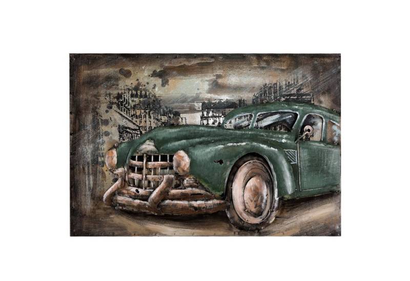 Home4Living Metallbild Wandbild Metallbild 3d-Bild Unikat Relief 120x80x6cm, Oldtimer, 3D Effekt von Home4Living