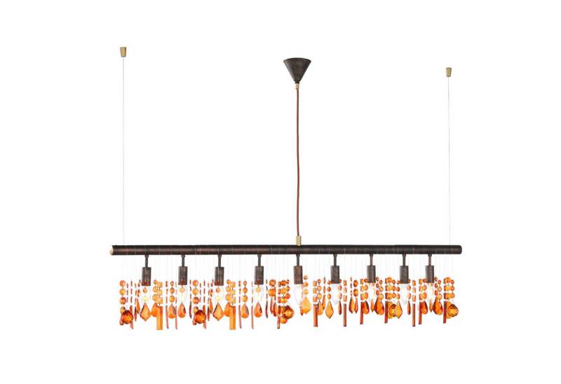 Home4Living Pendelleuchte Pendellampe Hängelampe 9flg Esszimmerlampe Hängeleuchte E14, ohne Leuchtmittel, Acrylbehang von Home4Living