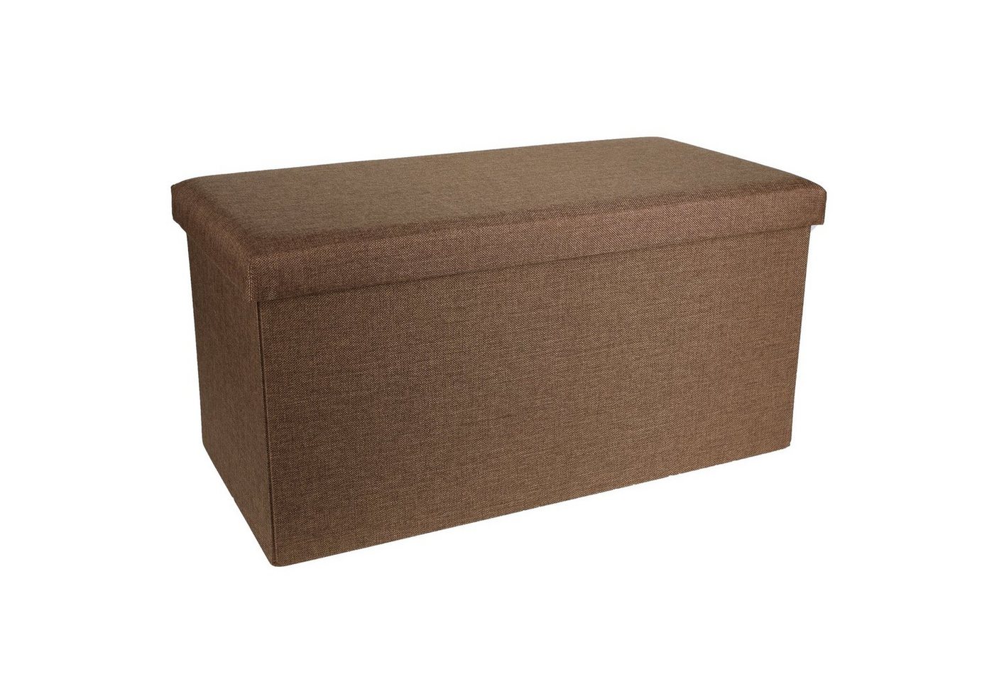 Home4Living Sitztruhe Aufbewahrungsbox Truhenbank Textil Braun faltbar, Dekorativ, Sitztruhe mit Stauraum von Home4Living