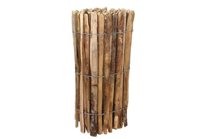 Home4Living Staketenzaun Gartenzaun Holzzaun Kastanie 5m 70cm Rollzaun Teichumrandung, witterungsbeständig, dekorativ von Home4Living