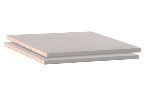 Einlegeboden für Kleiderschränke - Höhe 20 mm - 43 x 45 cm - Texline Dekor - Regalboden Fachbrett von Home4You