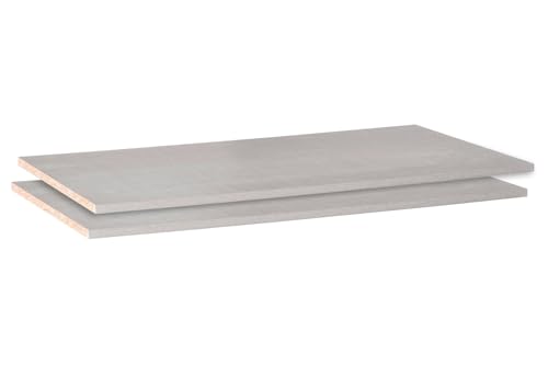 Einlegeboden für Kleiderschränke - Höhe 20 mm - 88 x 48 cm - Texline Dekor - Regalboden Fachbrett von Home4You