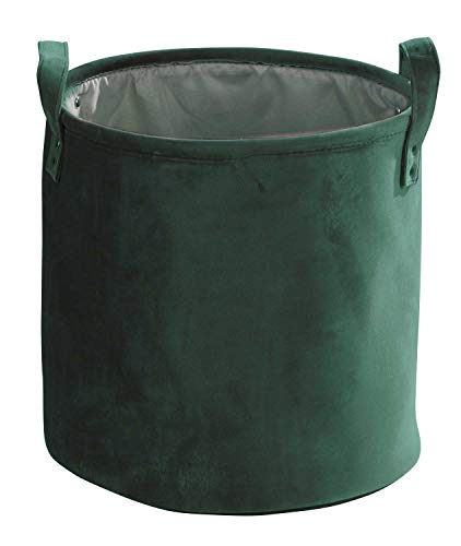 Home4You Aufbewahrungskorb Regalkorb | Samt | Grün | Mit Griffen | Ø 31 cm x H 30 cm Home4You Aufbewahrungskorb Regalkorb | Samt | Grün | Mit Griffen | Ø 31 cm x H 30 cm von Home4You