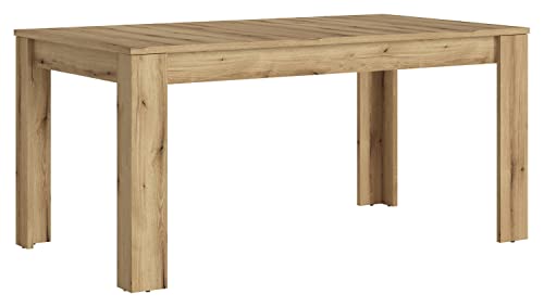 Home4You Esstisch - Coast Evoke Eiche Dekor - 160 x 90 cm - ausziehbar von Home4You