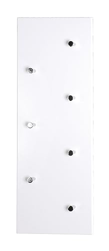 Home4You Garderobenleiste Wandhaken Wandgarderobe | 7 Aufhängeknöpfe | 80x30x5 cm von Home4You