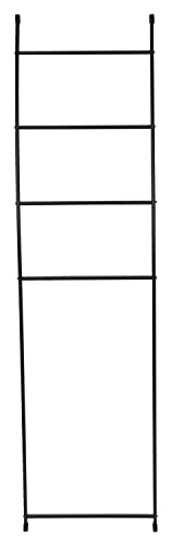 Home4You Handtuchleiter - Schwarz - Metall - 44 x 150 cm von Home4You