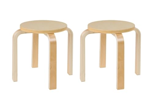 Home4You Kinderhocker Sitzhocker | 2er Set | Birkenholz | Naturfarben Home4You Kinderhocker Sitzhocker | 2er Set | Birkenholz | Naturfarben von Home4You