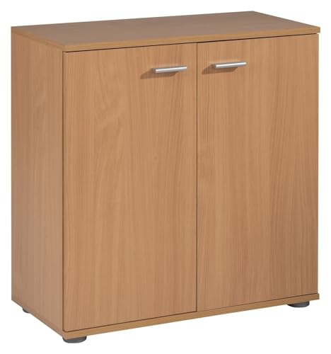 Home4You Kommode mit 2 Türen - Buche Dekor- 71 cm breit - Sideboard Mehrzweckschrank von Home4You
