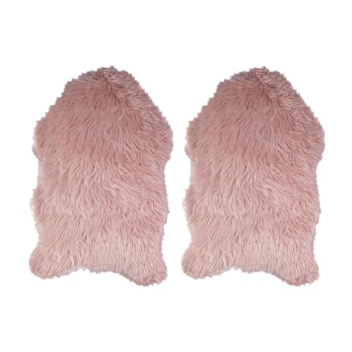Home4You Kunstfelle - 2er Set - Rosa - 90 x 60 cm von Home4You