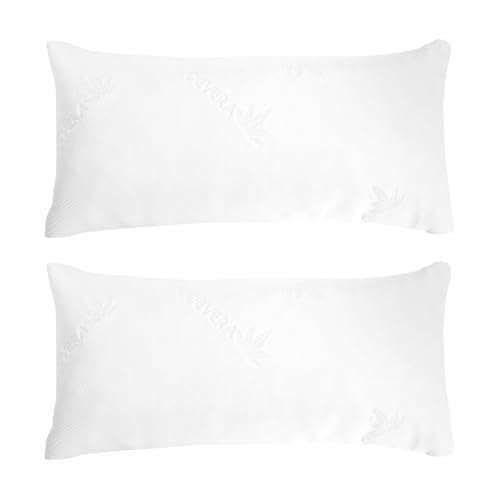 Home4You Nackenrollen 2er Set Nackenkissen Kopfkissen - 40x80 cm - Polyester - Weiß Home4You Nackenrollen 2er Set Nackenkissen Kopfkissen - 40x80 cm - Polyester - Weiß von Home4You