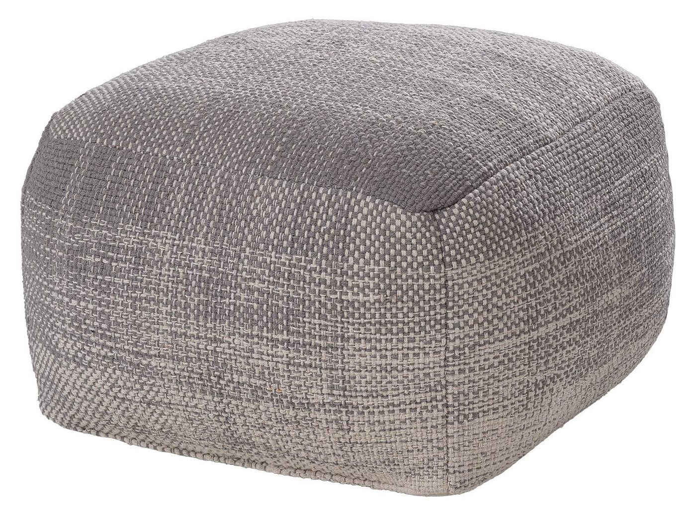 Home4You Polsterhocker Sitzpouf, Kunstfaser, Grau, B 50 cm, T 50 cm von Home4You