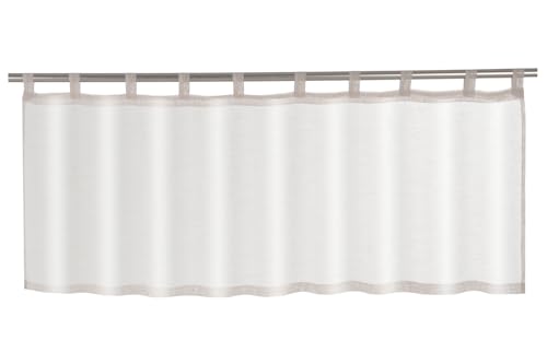 Home4You Scheibengardine - Creme - 140 x 50 cm - Polyester von Home4You