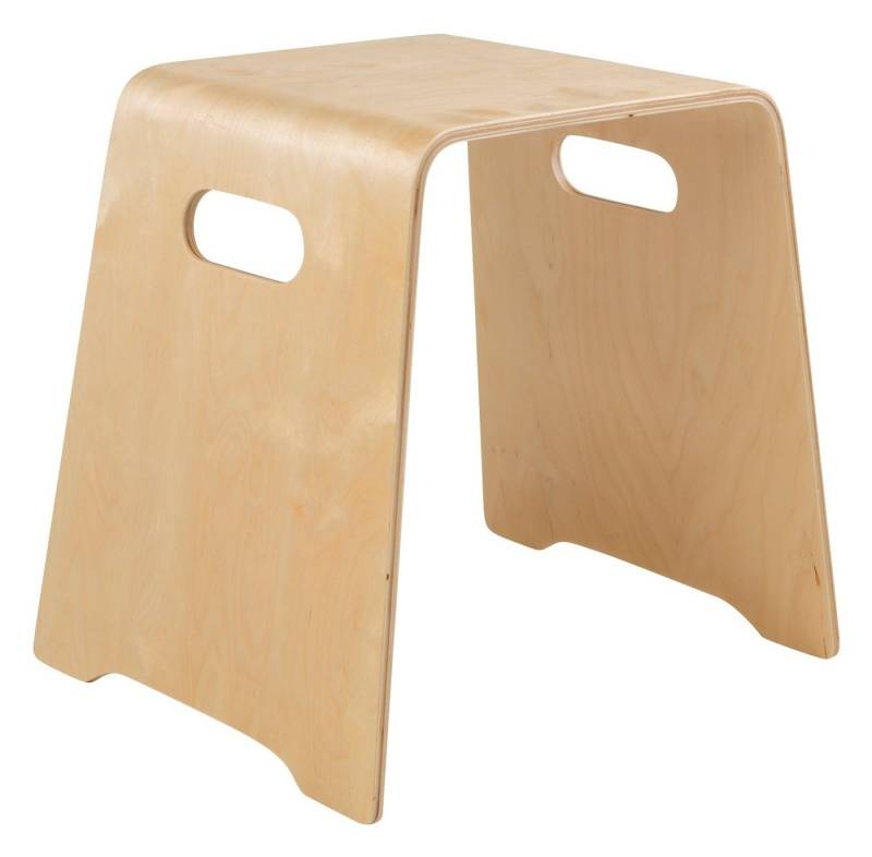 Home4You Sitzhocker Stapelhocker, Breite 48 cm, braun, bis max. 80 kg von Home4You