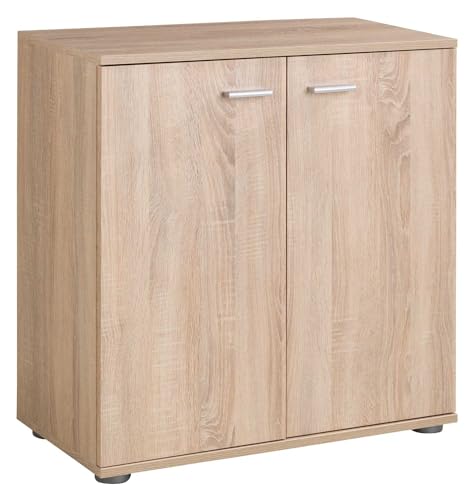 Home4You Kommode mit 2 Türen - Eiche Sonoma - 71 cm breit - Sideboard Mehrzweckschrank von Home4You