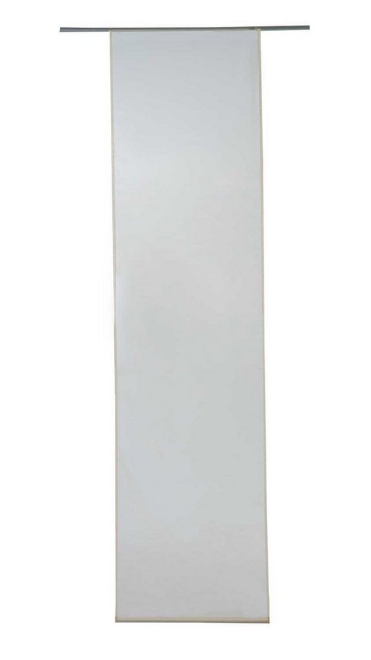 Vorhang EBBY, Flächenvorhang, Creme, L 245 cm x B 60 cm, Home4You, Schlaufe, transparent von Home4You