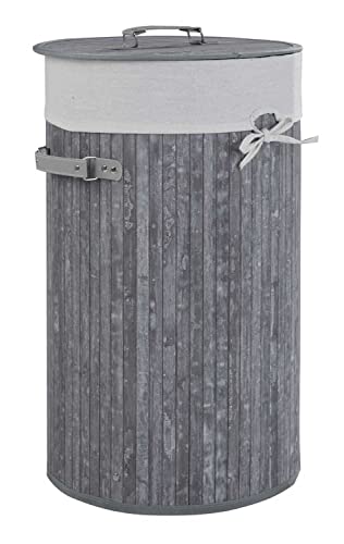 Wäschetonne Wäschesammler Wäschebox | Grau | 35x60x35 cm von Home4You
