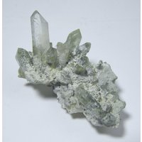 Wunderschöne Chlorit Quarz Crystal Cluster Mineralprobe von HomeAgainVintageCo