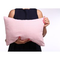 Candy Pink Kissenbezug, Milde Stoff Couch Mädchenzimmer Deko, Hellrosa Handgenäht Rosa Schlafzimmer Deko von HomeArtPillows