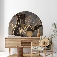 Abstraktes Bogen Dunkel Gold Wandtattoo, Aufkleber, Glänzendes & Schwarzer Marmor, Sku Acdg Abstraktes Bogen Dunkel Gold Wandtattoo, Aufkleber, Glänzendes & Schwarzer Marmor, Sku Acdg von HomeArtStickers