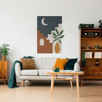 Arabians Nights Wandtattoo, Boho Mid Century Peel & Stick Aufkleber, Skuarnt von HomeArtStickers