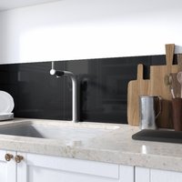 Aufsatz Schwarz Glanz, Aufkantung Easy Fit, Küchen Panele, Design Dekoration, Sku Bkblk von HomeArtStickers