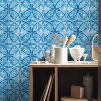 Blaue Vintage - Tattoos Tile Fliesenaufkleber Küchenfliesen Fliesen Bad Pack 24 Skuvinblt Blaue Vintage - Tattoos Tile Fliesenaufkleber Küchenfliesen Fliesen Bad Pack 24 Skuvinblt von HomeArtStickers