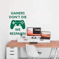 Game Decor - Gaming Aufkleber Stickers Room Gamers Dont Die Sku Gddr von HomeArtStickers