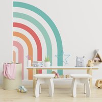 Halber Regenbogen Wandaufkleber, Aufkleber Für Baby-Spielzimmer, Wandaufkleber Kinderzimmer, Sku Hlrw von HomeArtStickers