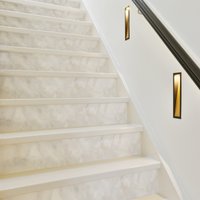 Weißer Marmor Treppen Riser, Aufkleber Escalier, Vinyl Strips Entfernbar, Selbstklebend, 10Er Pack, Sku Fxwg von HomeArtStickers