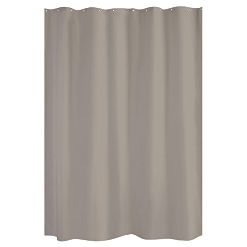 HomeBain Trendy Duschvorhang Polyester 180 x 200 cm, Polyester, Taupe, 180 x 200 cm von Gelco Design