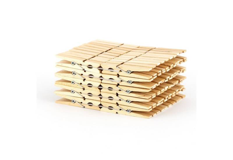 HomeBee Wäscheklammern Wäscheklammern (100er Set), FSC®-zertifiziert – Nachhaltige Holzklammern von HomeBee