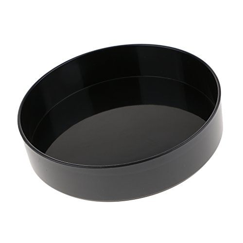 HomeDecTime Blumentopf Kunststoff Blumenvase Dekovase Behälter Tray Schale für Ikebana Blumenarrangieren - Schwarz 28cm von HomeDecTime