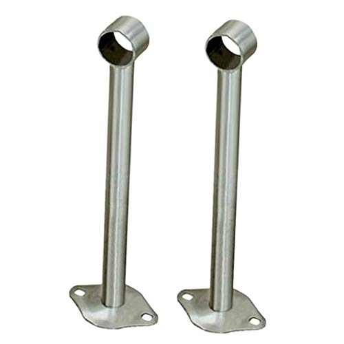 HomeDecTime Deckenhalterung Gardinenstange Edelstahl Deckenhalter Halterung verstellbar für Kleiderstange Vorhangstange - 250 mm von HomeDecTime