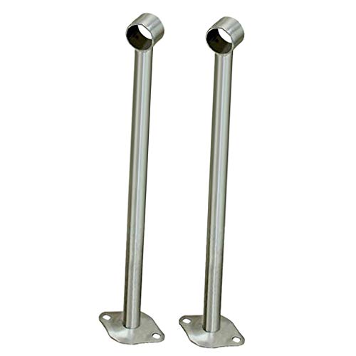 HomeDecTime Deckenhalterung Gardinenstange Edelstahl Deckenhalter Halterung verstellbar für Kleiderstange Vorhangstange - 450 mm von HomeDecTime