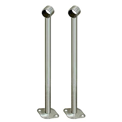 HomeDecTime Deckenhalterung Gardinenstange Edelstahl Deckenhalter Halterung verstellbar für Kleiderstange Vorhangstange - 500 mm von HomeDecTime