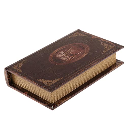 HomeDecTime Holz Buchattrappe Buchschatulle Buch-Box Fotografie Requisiten - Brown_C von HomeDecTime
