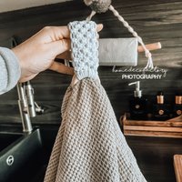 Küchenhandtuchhalter | Makramee Hand-/Geschirrtuchhalter Mit Holzring I Ohne Montage Geschenkidee von HomeDecoFactory