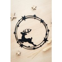 Fensterdeko Weihnachten Winterdeko Fensterkranz Winter Weihnachtskranz Hängend Fensterhänger Weihnachtsgeschenk Türkranz von HomeDecoLove