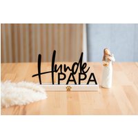 Hundepapa Weihnachtsgeschenk - Geschenkidee Für Hundebesitzer Tischdeko Hundeliebhaber Geburtstagsgeschenk Schriftzug Zum Hinstellen 3D von HomeDecoLove