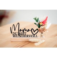 Muttertagsgeschenk Eltern Deko Zum Hinstellen Holzdeko Schriftzug Papa Geburtstagsgeschenk Schwarz Geschenkidee Mama Vatertagsgeschenk von HomeDecoLove