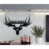 Personalisierte Familie Name Metall Zeichen, Benutzerdefinierte Namensschild, Rustikale Hirsch Housewarminggeschenk, Hochzeitsgeschenk Personalisierte Familie Name Metall Zeichen, Benutzerdefinierte Namensschild, Rustikale Hirsch Housewarminggeschenk, Hochzeitsgeschenk von HomeDecorByAnastasia