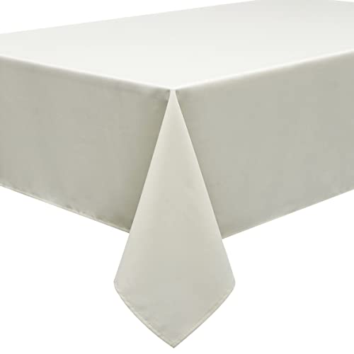 HomeDirect Qualitäts Tischdecke Textil Eckig 150 x 250 cm, Farbe wählbar (Elfenbein) von Home Direct