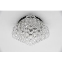 1 Of 2 Clear Bubble Glass Flush Mount Lamp By Helena Tynell, Germany 1960S von HomeDorado